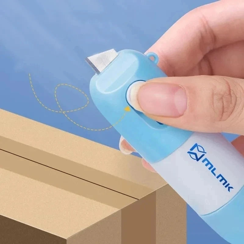 Retractable Box Opener Thermal Paper Correction Fluid With Unboxing Knife Privacy ID Information Blackout Theft Protection Stamp ALPENZO