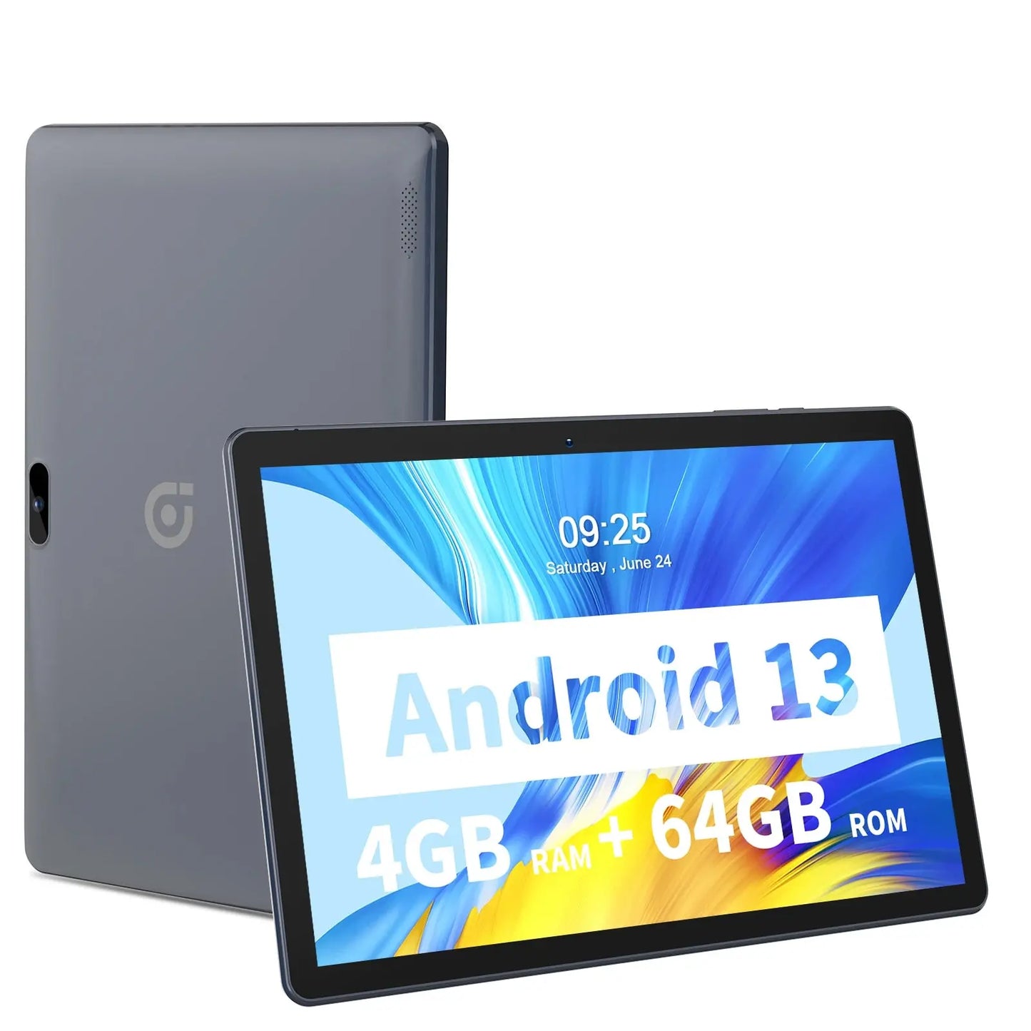 PRITOM 10 Inch Tablet PC with SIM Slot Android 13 64 GB Quad Core Touch Screen WiFi GPS Support 3G Phone Call - ALPENZO