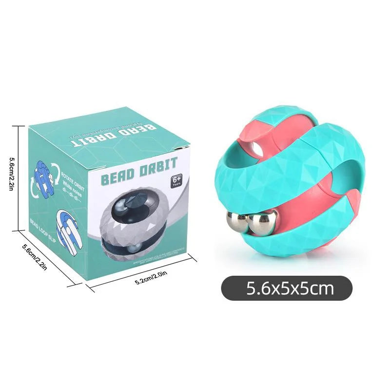 Orbit Ball Toy, Fidget Cubes Top Spinning Toy, as Stress Relief Gifts & Creative Decompression Toys, Puzzle Games for Kids ALPENZO