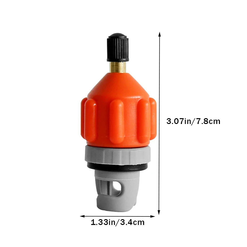Air Valve Adaptor Dustproof Wear-resistant Rowing Boat Air Valve Adaptor Nylon Kayak Inflatable Pump Adapter for SUP Board Boat