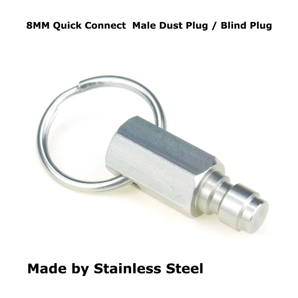 AIR CO2 Foster Quick Disconnect Male/Female Adaptor Fill Nipple Blind Plug | Thread 1/8NPT&1/8BSP&M10*1