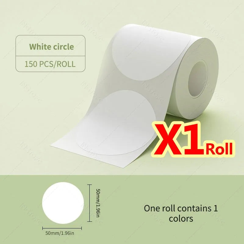 NiiMBOT B21 B1 B3S Round Label Printing Sticker Self-adhesive Thermal Waterproof Digital Number Cake Sealing Sticker Paper ALPENZO
