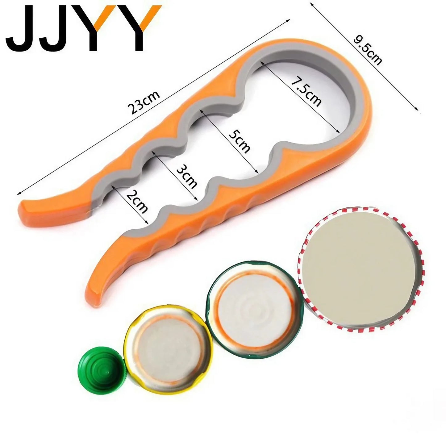 JJYY Multi-functional Home Kitchen Can Opener Non-slip Twist Bottle Opener Lid Opening Tool Kitchen Supplies - ALPENZO