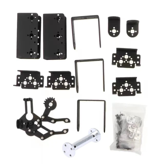 360 Degrees 6 DOF Robot Metal Alloy Mechanical Arm Claw Kit MG996R for Arduino Robotics Kit Educational Ps2 Programmable Toys ALPENZO