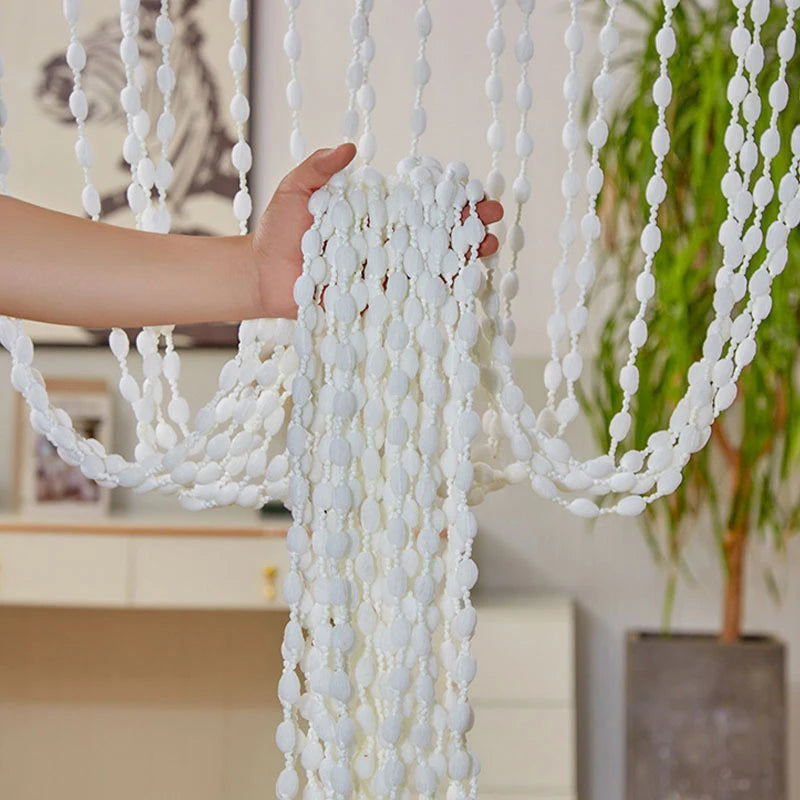 1*2M Beaded String Curtain Door Curtain Bead Thread Tassel Curtain Window Wall Panel Room Divider Doorway Home Wedding Acces - ALPENZO