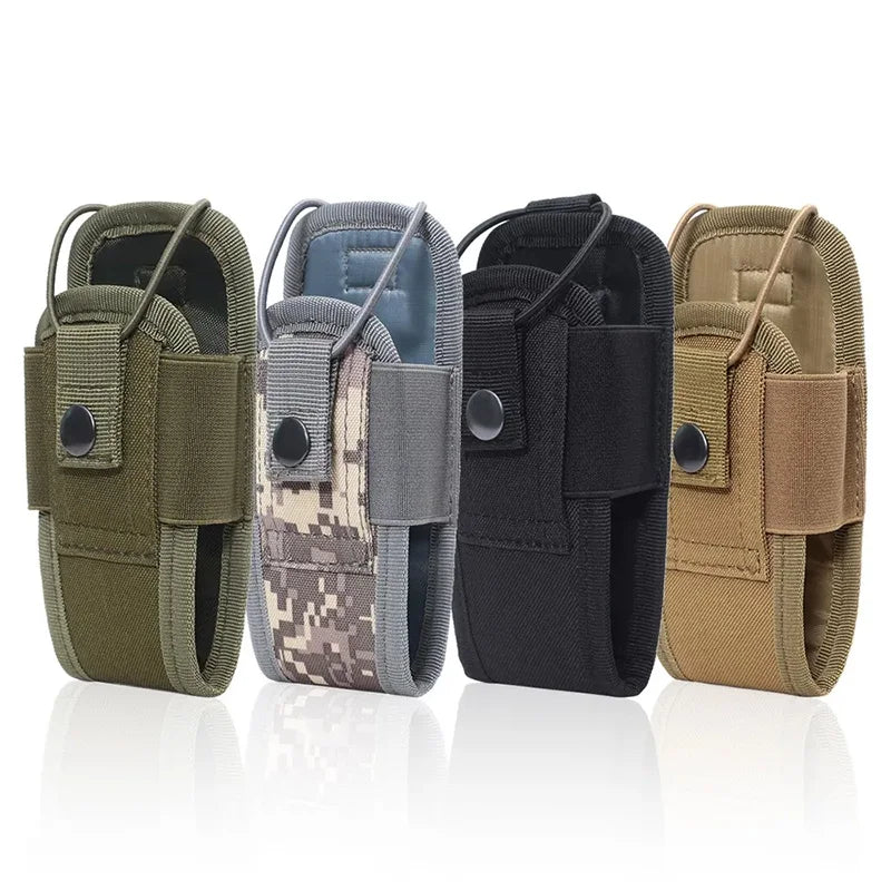 1000D Molle Radio Walkie Talkie Pouch Waist Bag Holder Pocket Portable Interphone Holster Carry Bag for Hunting Camping