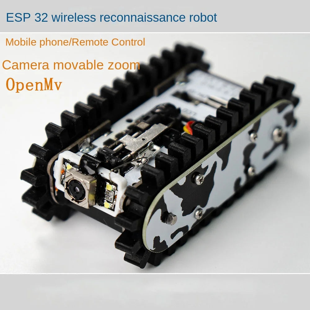 Esp32 Remote Control Tank Model Metal Chassis Tractor Crawler Balance Car Mount Truck Robot Chassis for Wifi RC Scout Robot Car ALPENZO