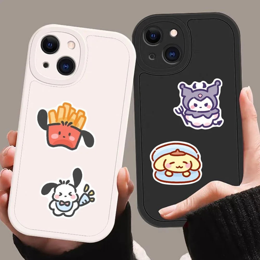 100pcs Cute Cartoon Sanrio Stickers My Melody Kuromi Handbag Decoration Stickers Cinnamoroll Children's Gift Sticker Bag ALPENZO