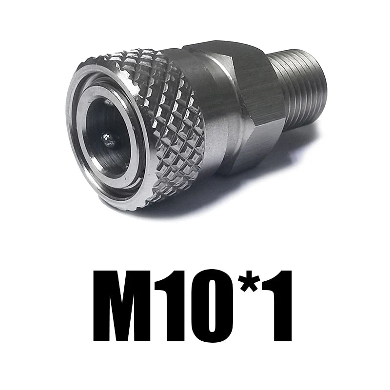 HPA Air Quick Disconnect Male Female Adaptor 8mm Fill Nipple High Pressure 1/8NPT 1/8BSP M10*1 M8*1 Stainless Steel