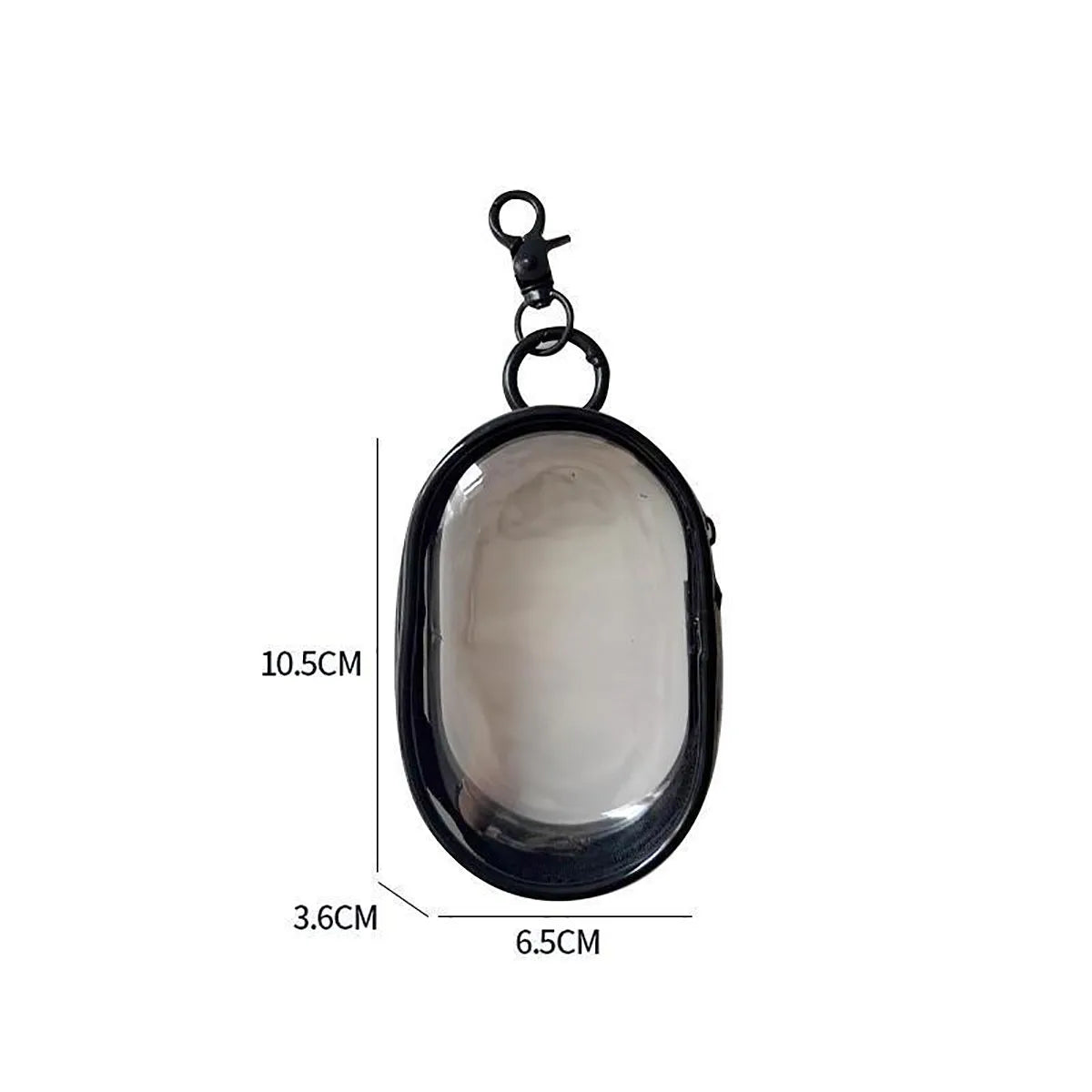 2pcs Multifunctional Clear Data Cable Storage Box Outdoor Travel Headset Storage Bag Data Cable Round Storage Bag