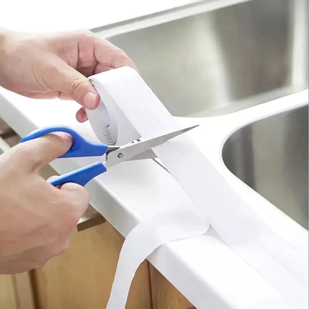 PVC Sealing Strip Tape Bathroom Bath Toilet Caulk Tape Self Adhesive Waterproof Mildew Proof Tapes For Kitchen Sink Wall Corner - ALPENZO