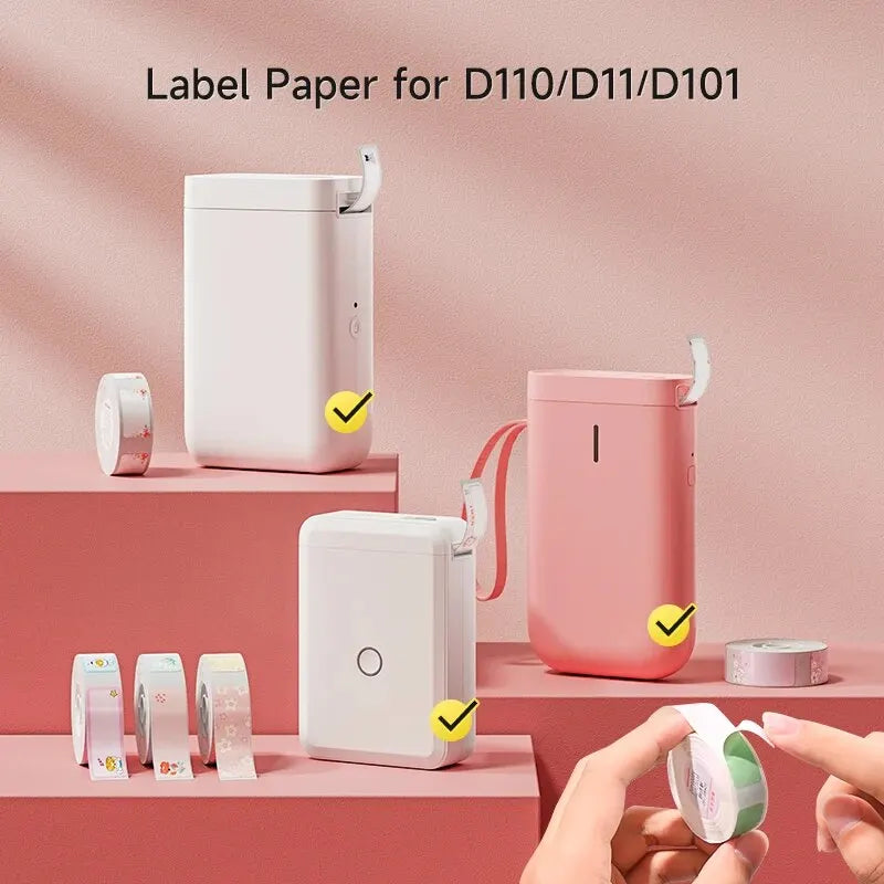 Niimbot D11 D110 D101 Mini Thermal Label Printer Paper Waterproof Anti-Oil Printing Label No Glue Scratch-Resistant Tape Sticker ALPENZO