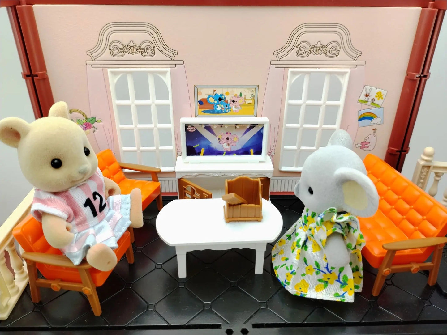 miniature items dollhouse furniture accessories living room bedroom supermarket shopping games family interaction doll kids toys ALPENZO