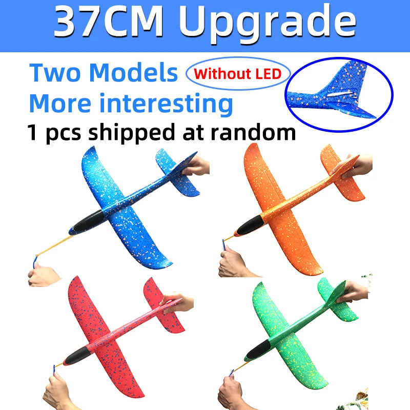 50CM Big Foam Plane Glider Hand Throw Airplane Light Inertial EPP Bubble Planes Outdoor Launch Kids Toys for Children Boys Gift ALPENZO