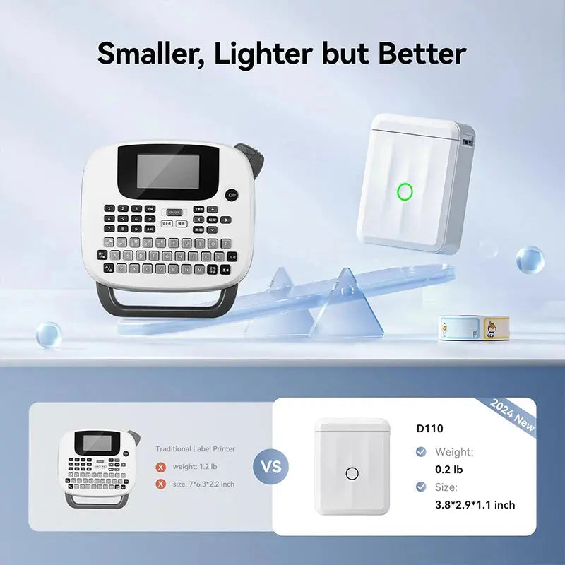 Niimbot D110 Wireless Mini Portable Printer Smart Label Printer Mobile Phone For Thermal Adhesive Sticker Labeling Maker Machine - ALPENZO