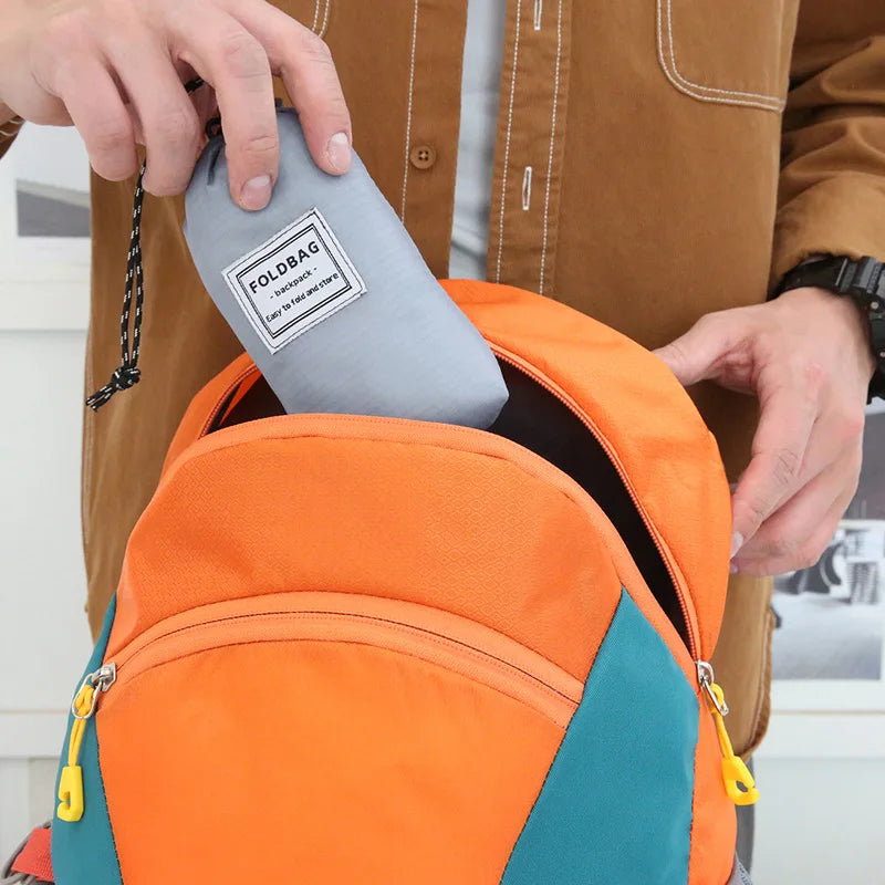 Outdoor Ultra-light Travel Portable Folding Backpack Waterproof Skin Storage Bag Mountaineering Leisure Sports Backpack