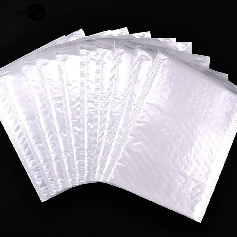 Multifunctional Self-Seal Business Mailing Packages White Foam Bubble Envelopes Adhesive Waterproof Shipping Bags for Packing ALPENZO