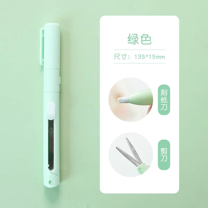 Mini Colorful Folding Scissors , Hand Tent Cutting, Mini Engraving Knife, Scissors, Paper Trimming Utility Knife ALPENZO