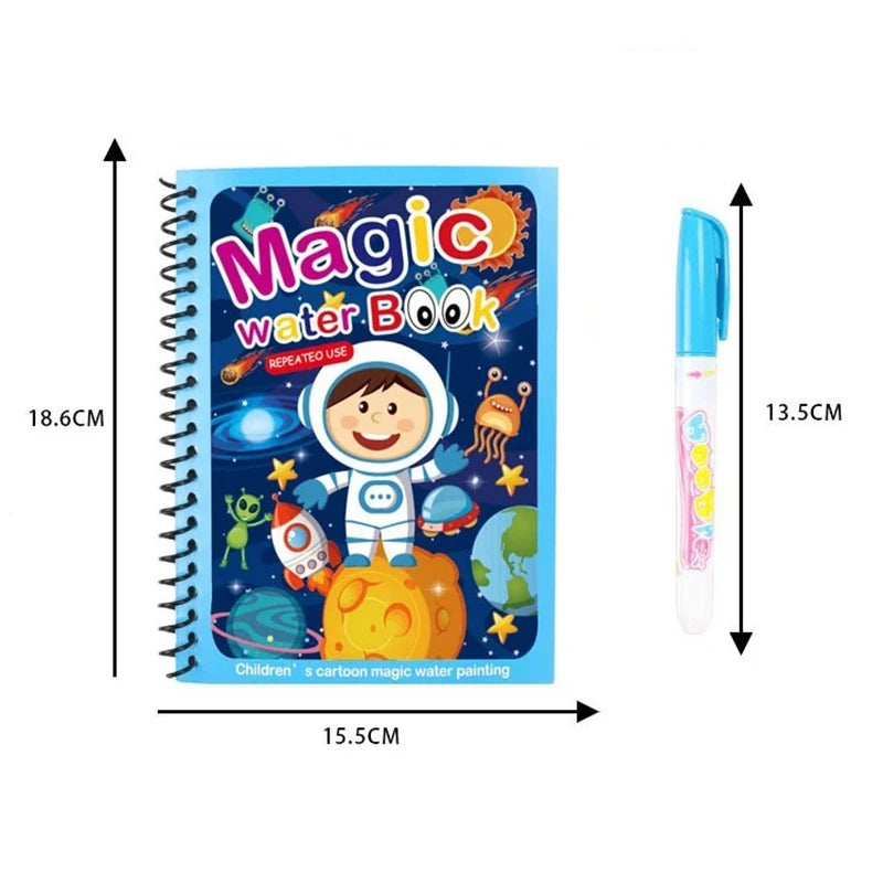 NEW Kids Magic Water Drawing Books Coloring Books Painting Toys for Kids Birthday Christmas New Year Gift for Boys and Girls ALPENZO