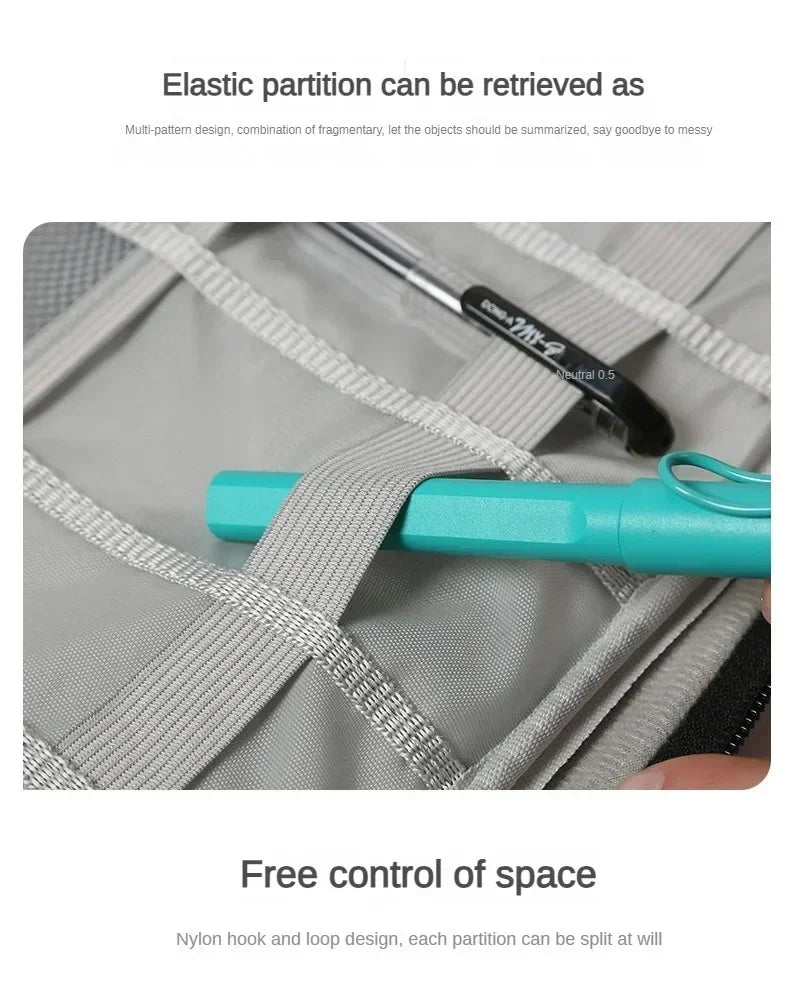 Handheld Digital Bag Multifunctional Large Capacity Moistureproof Mesh Earphone Charger Data Cable USB Travel Protective Case1PC ALPENZO