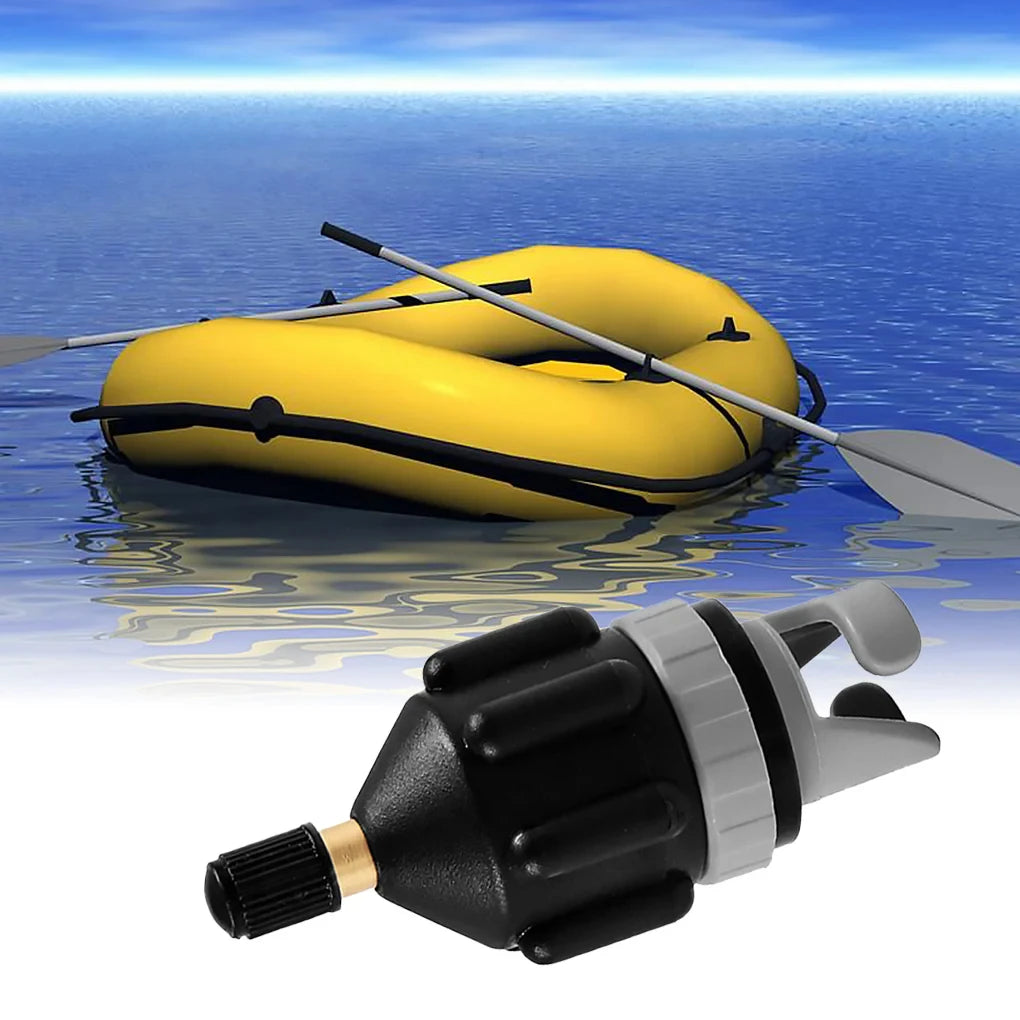 Air Valve Adaptor Dustproof Wear-resistant Rowing Boat Air Valve Adaptor Nylon Kayak Inflatable Pump Adapter for SUP Board Boat
