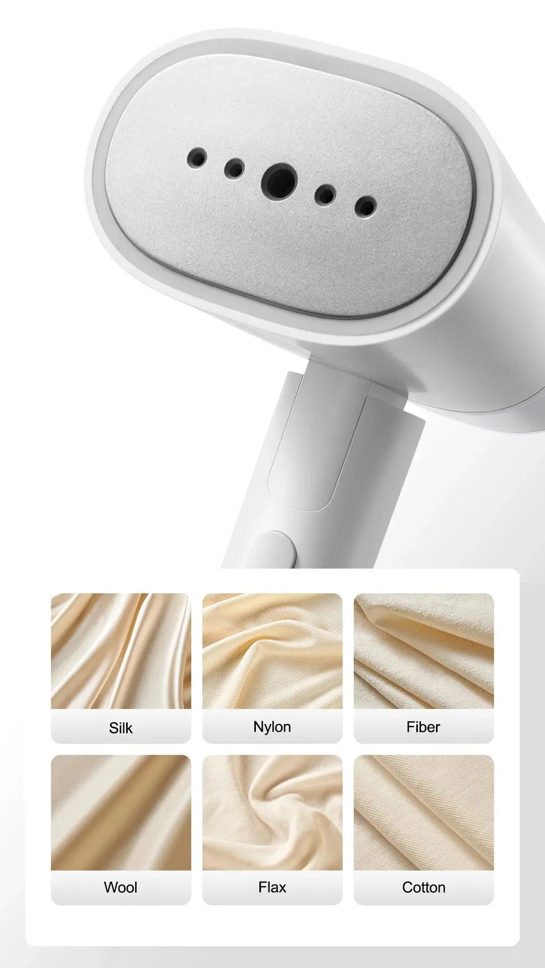 New XIAOMI MIJIA Handheld Garment Steamer 2 iron Home Electric Steam Cleaner Portable Foldable Mite Removal Flat Ironing Machine - ALPENZO