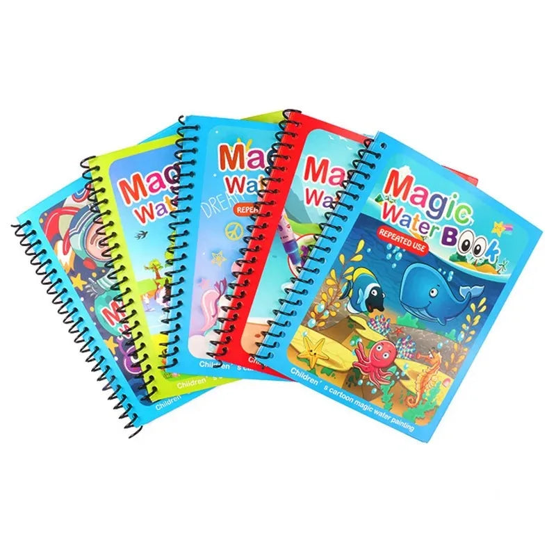 NEW Kids Magic Water Drawing Books Coloring Books Painting Toys for Kids Birthday Christmas New Year Gift for Boys and Girls ALPENZO