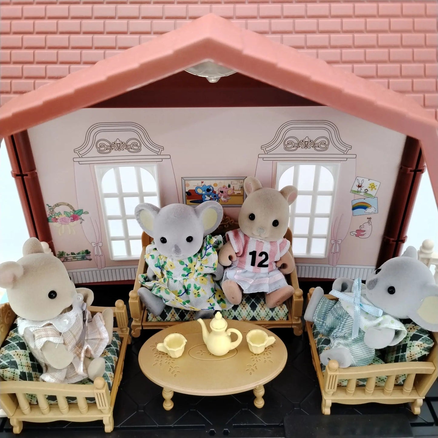 miniature items dollhouse furniture accessories living room bedroom supermarket shopping games family interaction doll kids toys ALPENZO
