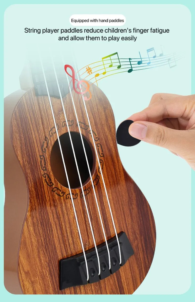 35cm Children Guitar Toy Can Be Used To Play Elementary Instruments With Paddles Simulating Yukrili Music Toys ALPENZO