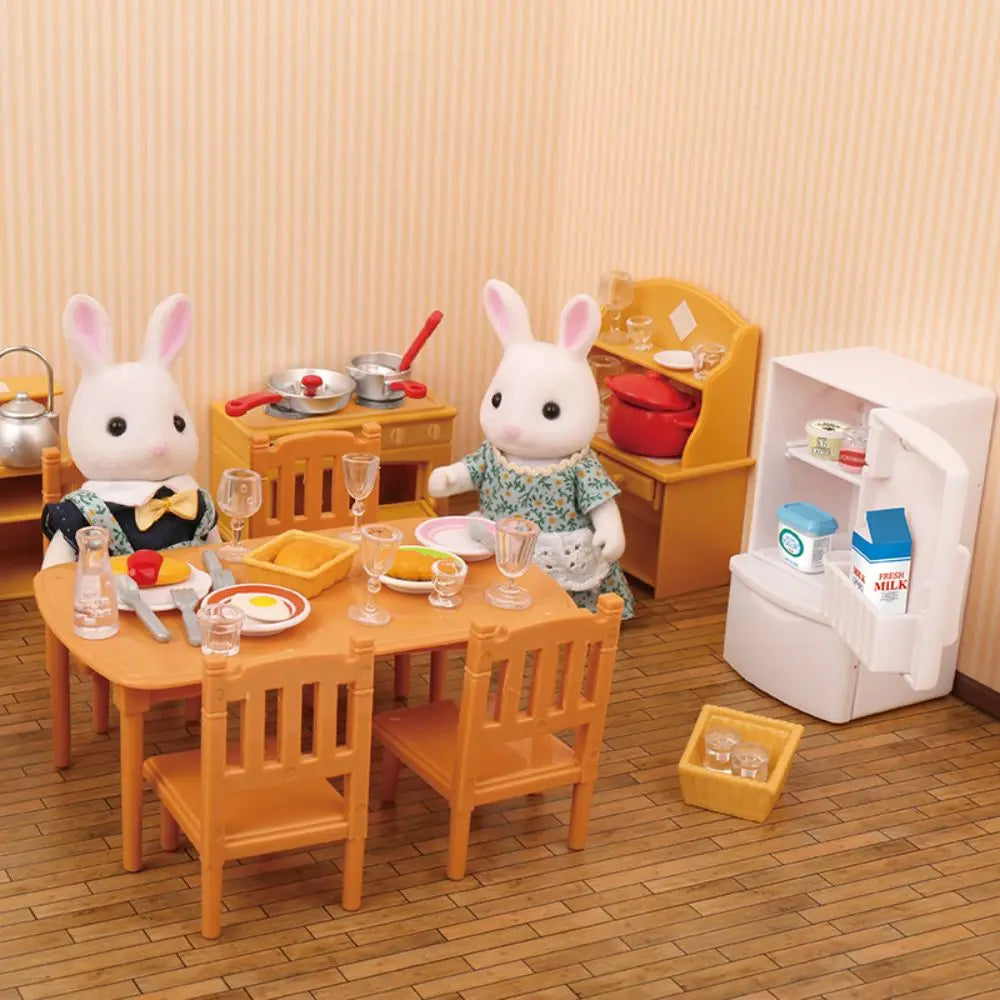 Forest Animal Family Dollhouse Furniture 1/12 Miniature Toys Girl Dolls Accessories Bedroom Bathroom Dollhouse Kit For Dolls ALPENZO