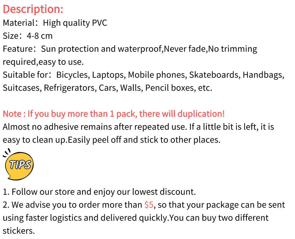 50/100Pcs Kawaii Pikachu Pokemon Stickers Motorcycle Phone Car Skateboard Laptop Decal Sticker Waterproof Classic Kid Toy ALPENZO