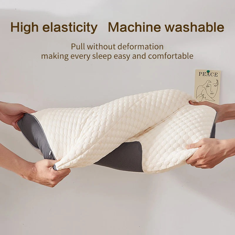 New Neck Pillow Help Sleep Protect The Neck Cervical Orthopedic Soybean Fiber Massage Household SPA Pillow For Sleeping Almohada - ALPENZO