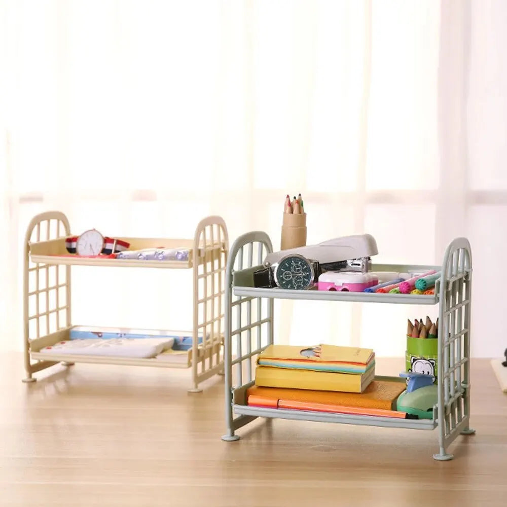 1PC High Appearance Horizontal Desktop Storage Shelf Simple Multi-storey Dormitory Storage Shelf Computer Office Available ALPENZO