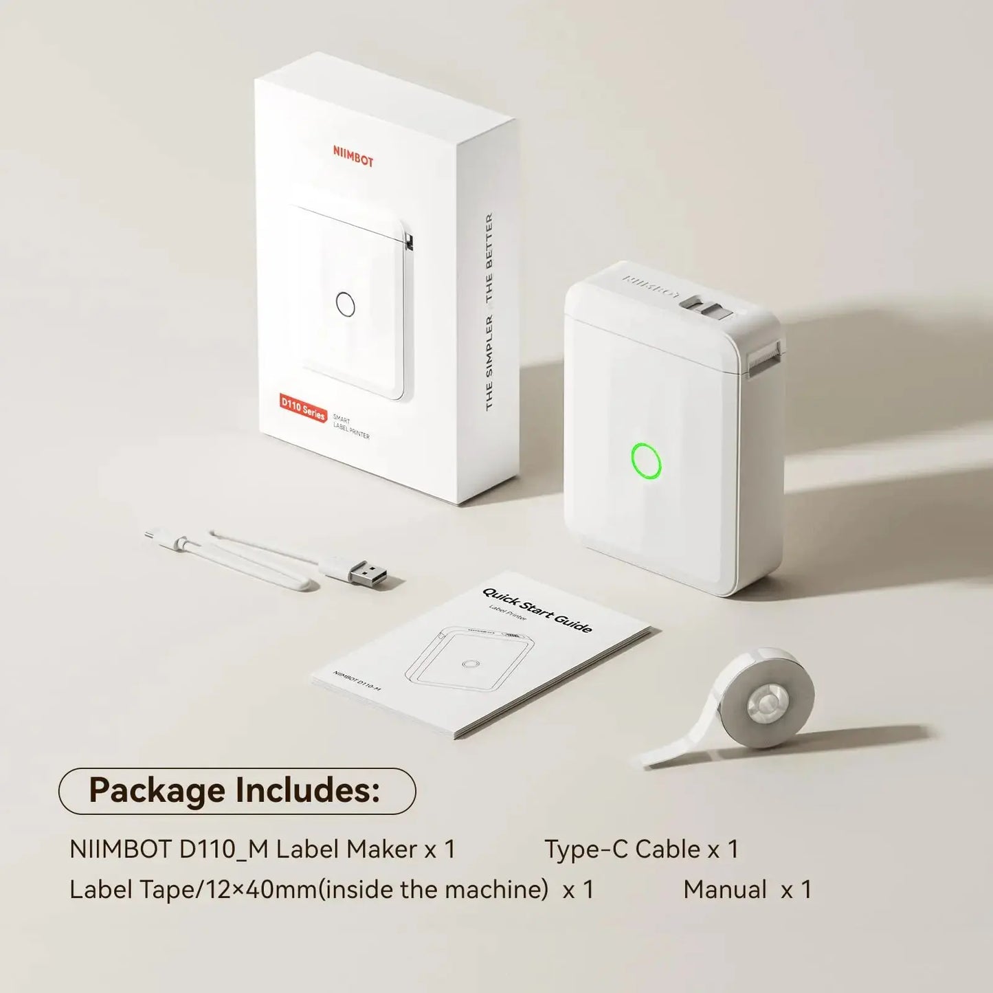 Niimbot D110 Wireless Mini Portable Printer Smart Label Printer Mobile Phone For Thermal Adhesive Sticker Labeling Maker Machine - ALPENZO