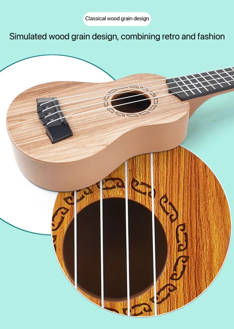 35cm Children Guitar Toy Can Be Used To Play Elementary Instruments With Paddles Simulating Yukrili Music Toys ALPENZO