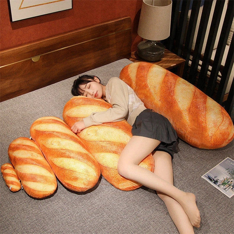 French Bread Pillow Plush Stuffed Printing Images Food Plushie Peluche Party Prop Decor Sleeping Companion Kits Gift Room Decor ALPENZO