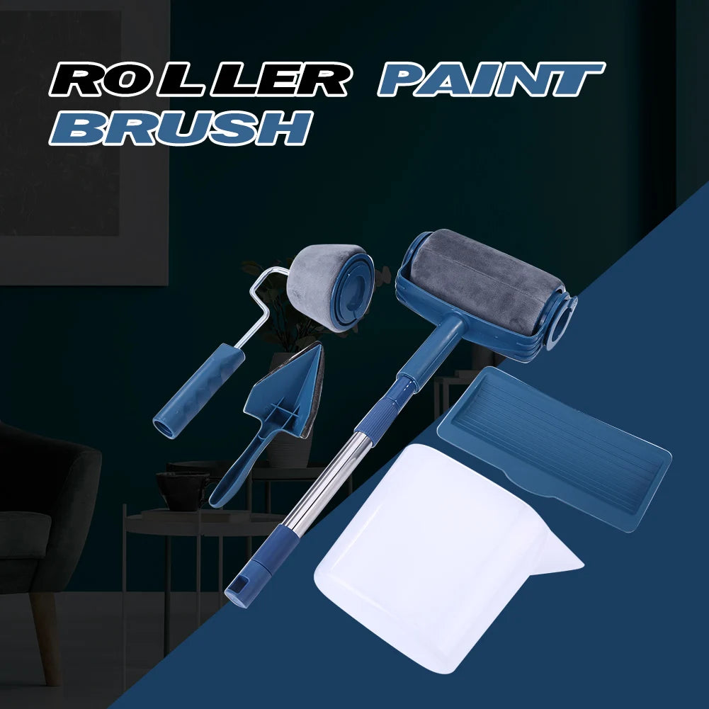 Paint Brush Roller Corner Brushes Set Household Use Wall Decorative Professional DIY Painting Brush Handle Tool - ALPENZO