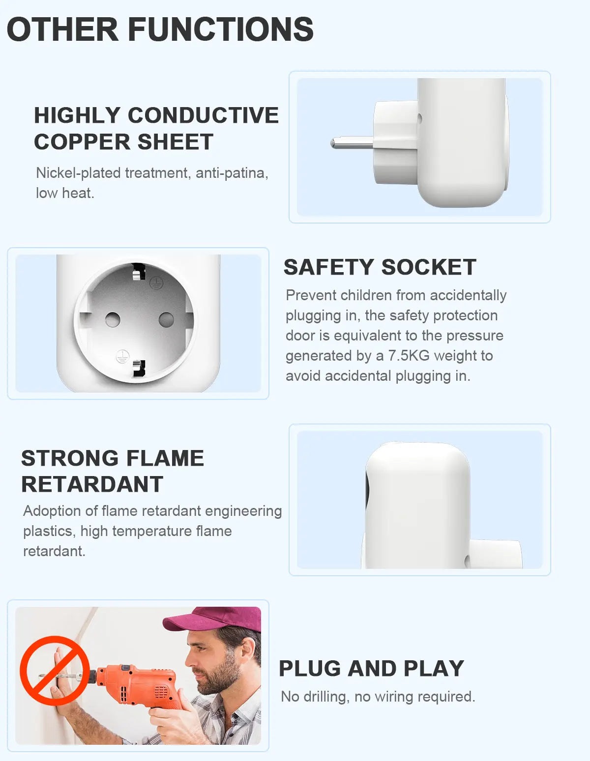 Tuya WIFI Digital Thermostat Socket 16A Outlet Plug Remote Temperature Controller Timer Switch Cooling Heating 3M NTC Sensor - ALPENZO