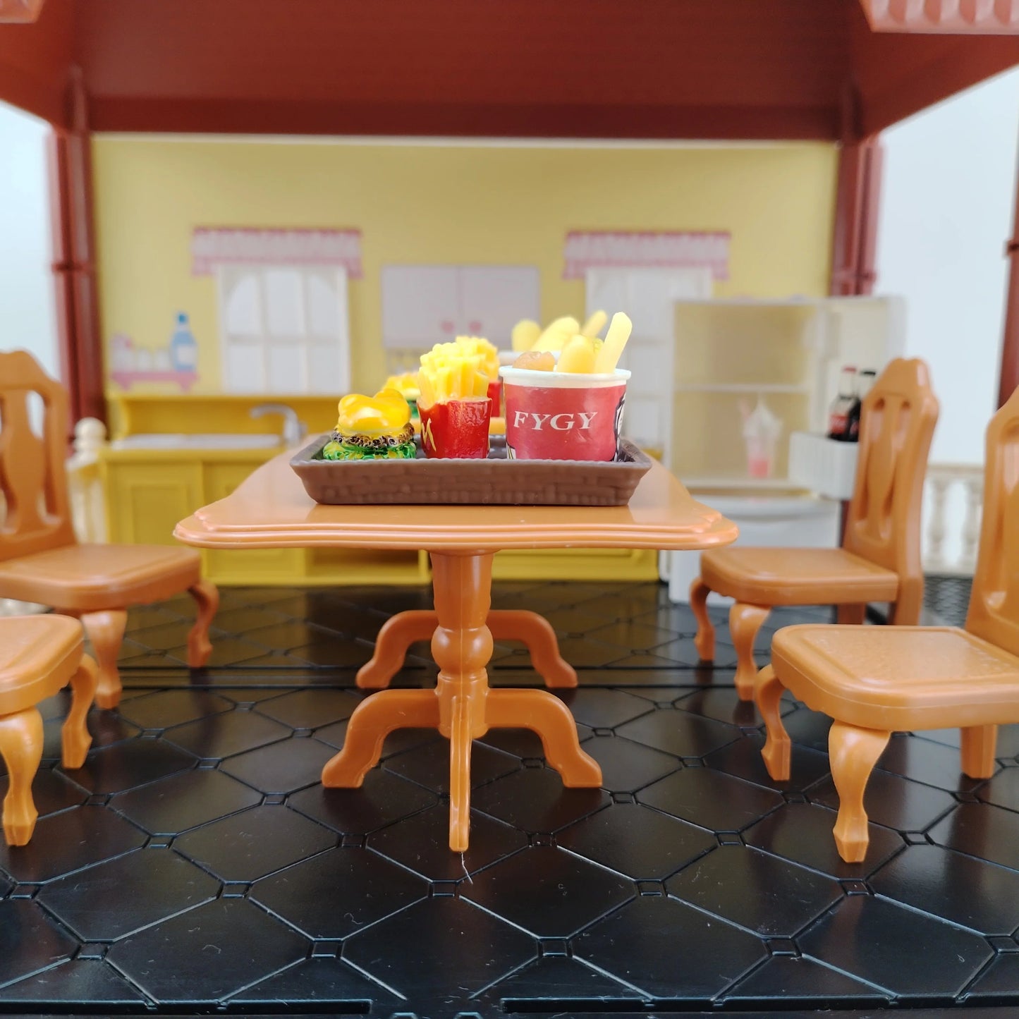 miniature items dollhouse furniture accessories living room bedroom supermarket shopping games family interaction doll kids toys ALPENZO