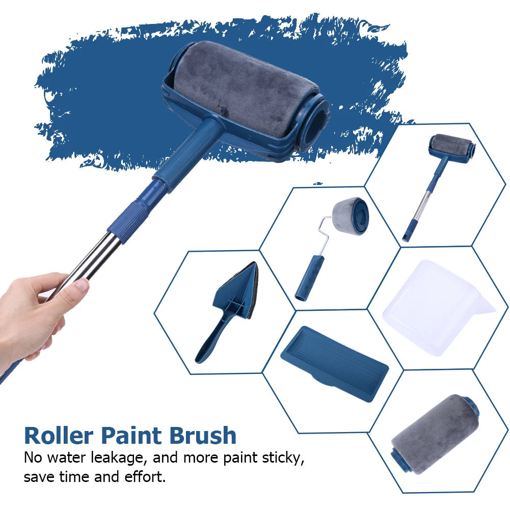 Paint Brush Roller Corner Brushes Set Household Use Wall Decorative Professional DIY Painting Brush Handle Tool - ALPENZO