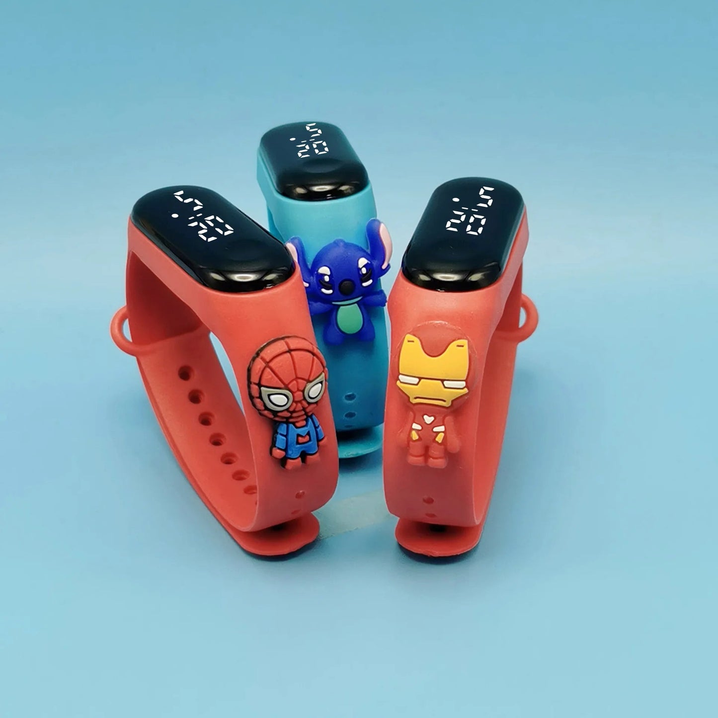 Marvel Children's Watch Cartoon Fashion Watches Electronic Digital LED Display Watches Waterproof Holiday Gift Kids Watches ALPENZO