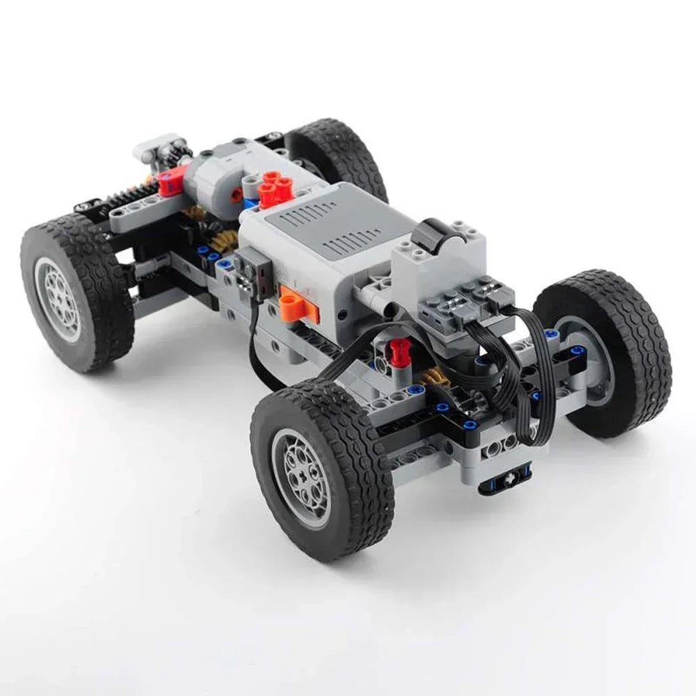 4WD RC Car Chassis Electric Set Four-Wheel Drive Technical Chassis Bricks IR Remote Reciever MOC Building Blocks for legoeds ALPENZO