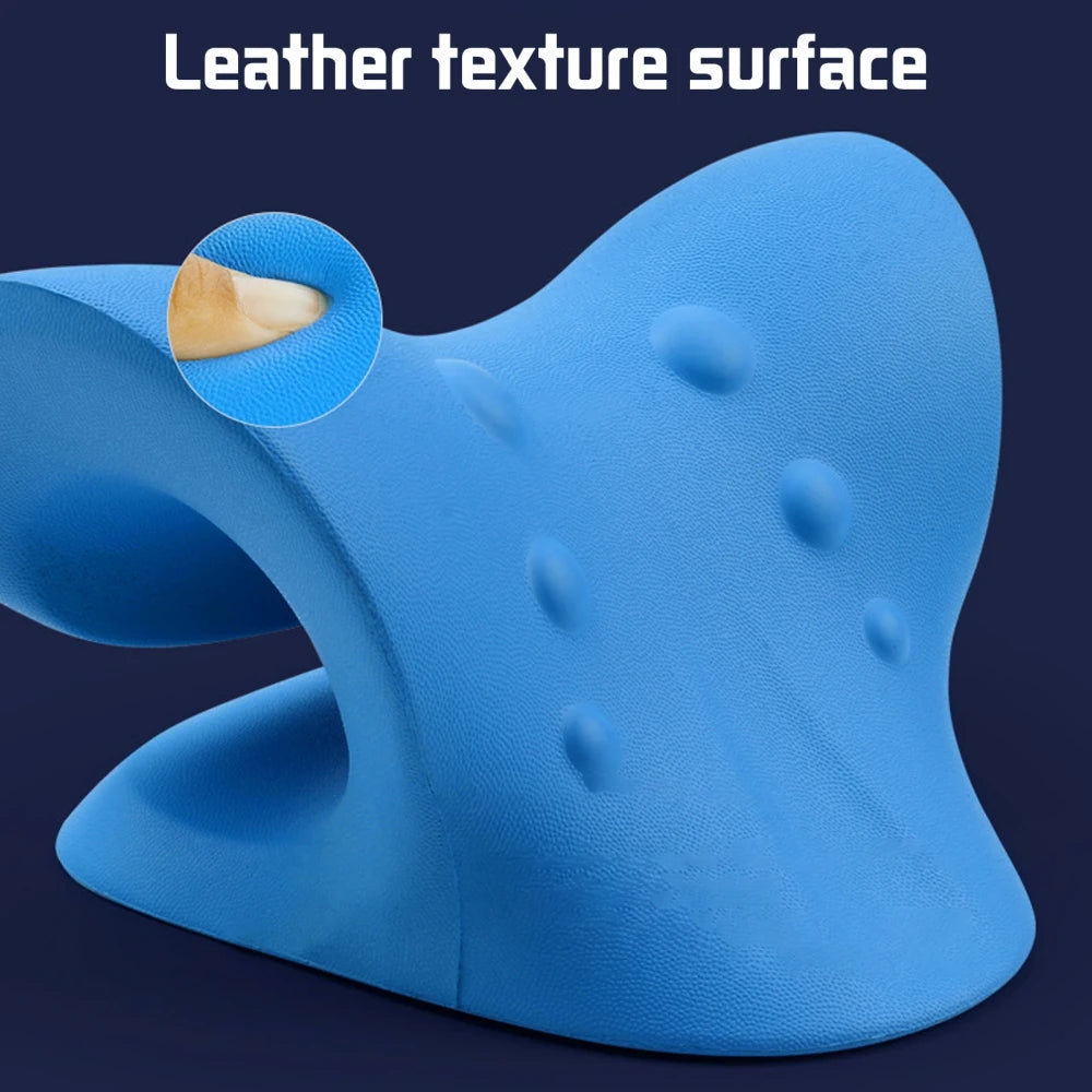 Cervical Neck Shoulder Stretcher Massage Pillow Traction Device Muscle Relaxation Relieve Pain Cervical Spine Correction - ALPENZO