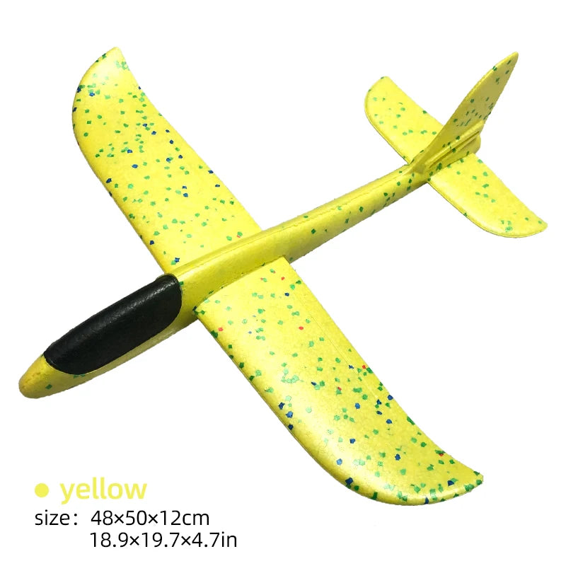 50CM Big Foam Plane Glider Hand Throw Airplane Light Inertial EPP Bubble Planes Outdoor Launch Kids Toys for Children Boys Gift ALPENZO