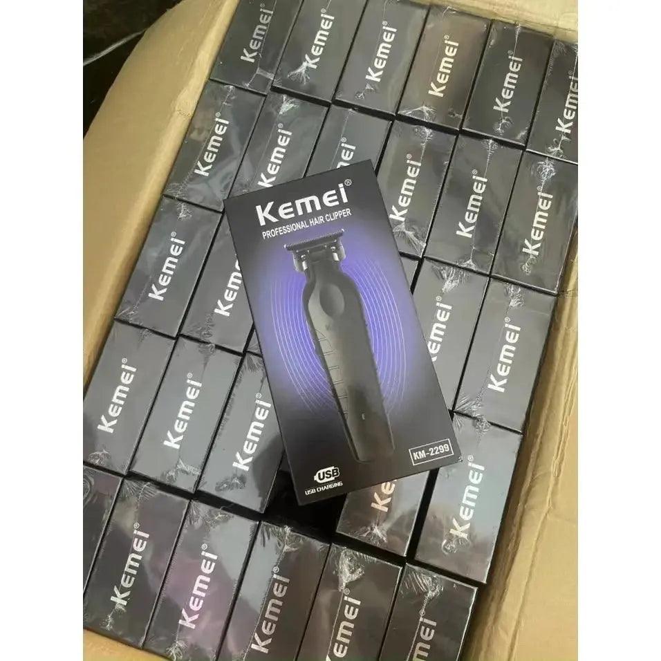 Kemei Professional Barber Cordless 1200 mAh Electric Hair Clippers USB Rechargeable Hair Trimmers Hair Cutting Machine KM-2299 - ALPENZO