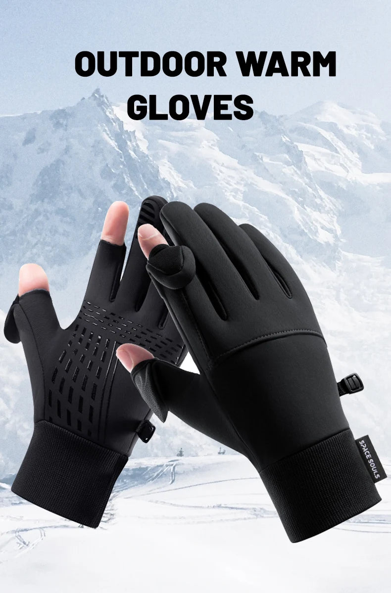 Winter Men's Women's Warm Gloves Windproof Waterproof Touchscreen Gloves Outdoor Sports Running Fishing Cycling Skiing GloveS