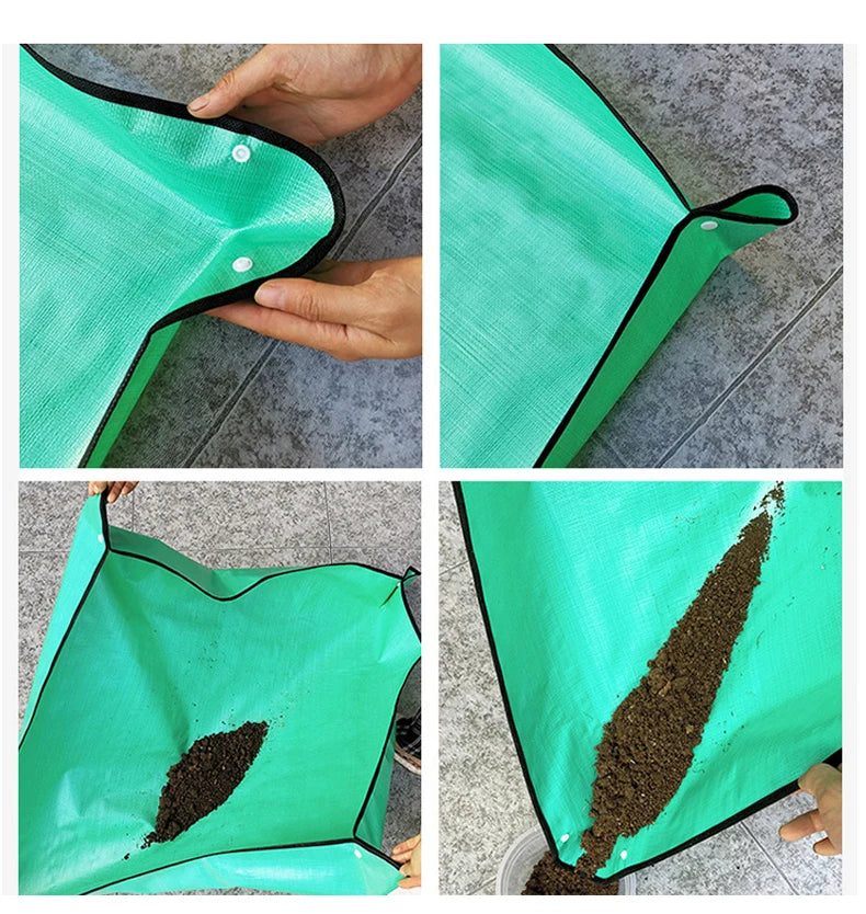 Waterproof Plant Pot Mat, Indoor Garden Mat With Work Gloves, Foldable Houseplant Succulent Pot Mat, Indoor Plant Mat, Portable - ALPENZO