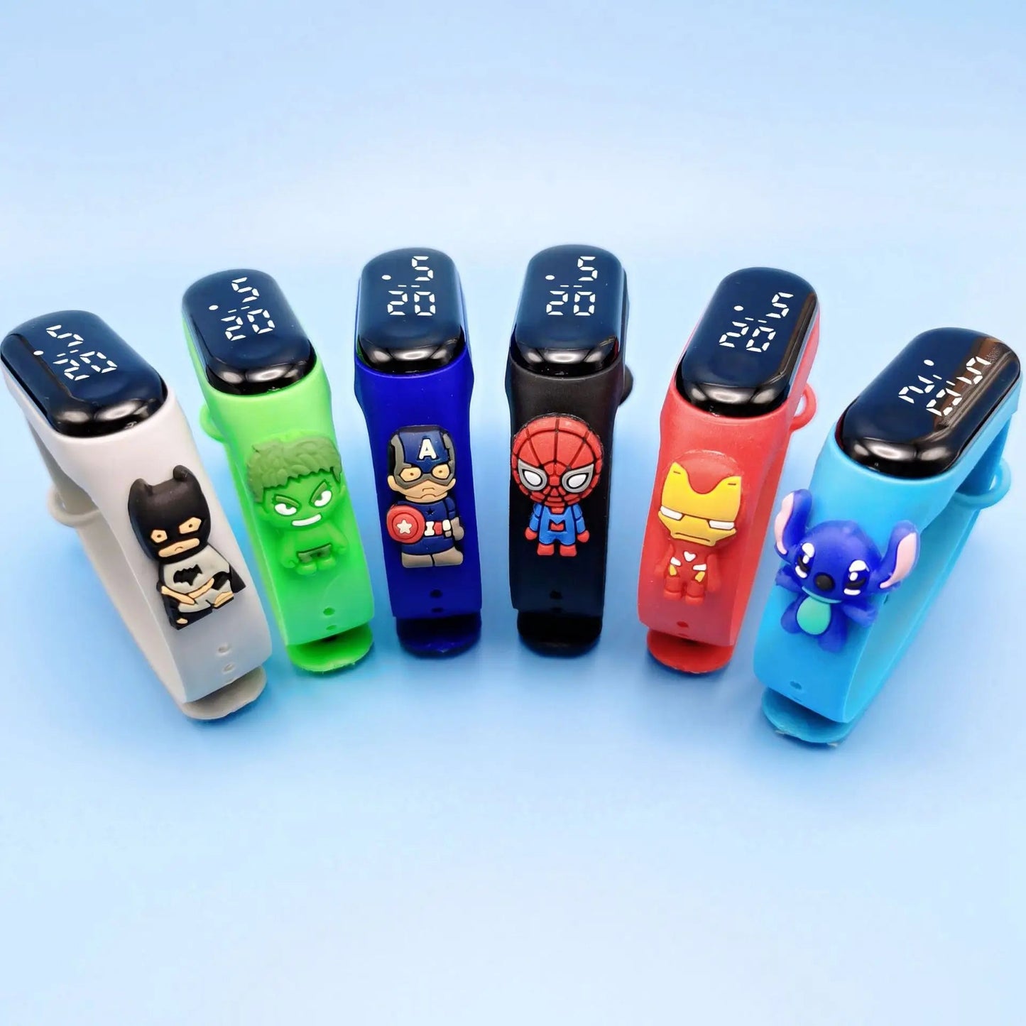 Marvel Children's Watch Cartoon Fashion Watches Electronic Digital LED Display Watches Waterproof Holiday Gift Kids Watches ALPENZO