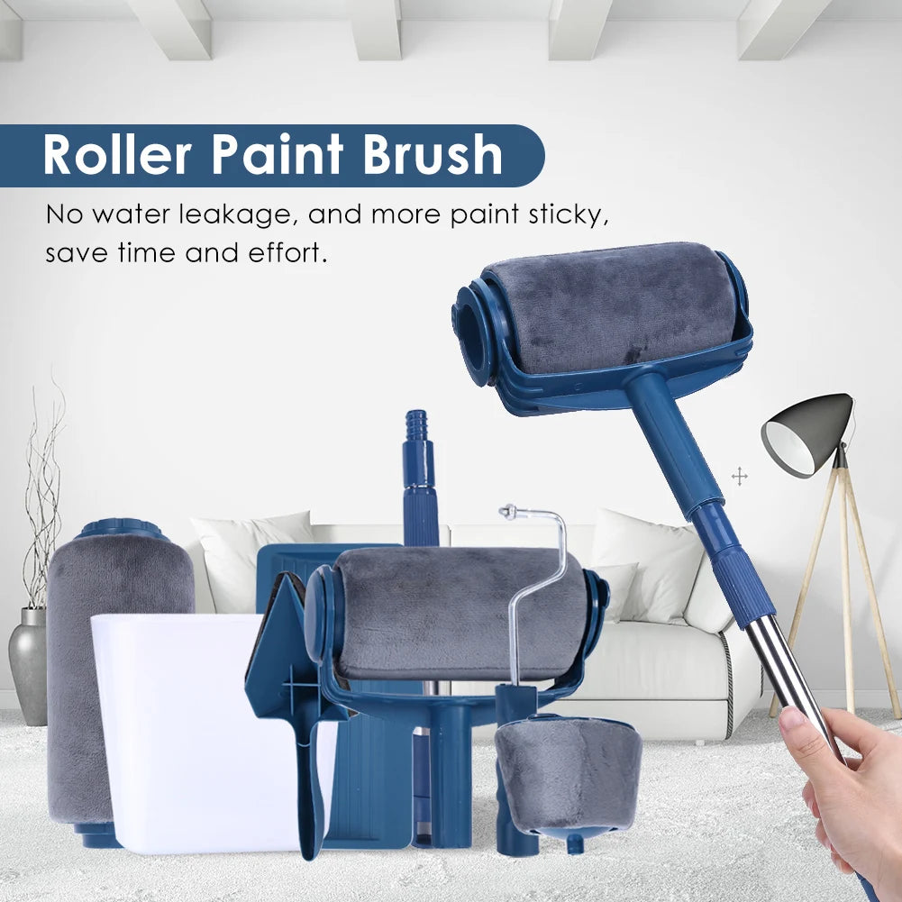 Paint Brush Roller Corner Brushes Set Household Use Wall Decorative Professional DIY Painting Brush Handle Tool - ALPENZO