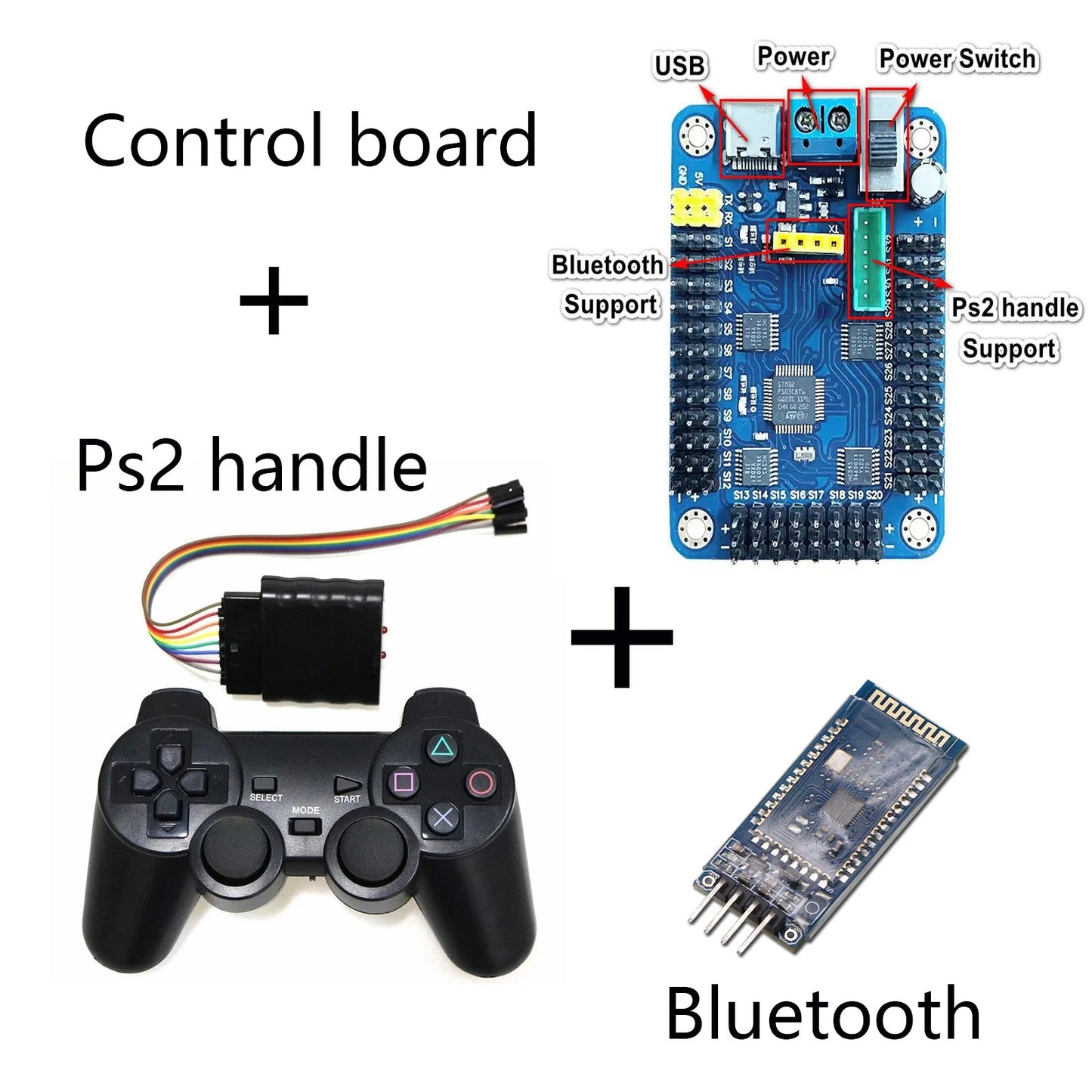 360 Degrees 6 DOF Robot Metal Alloy Mechanical Arm Claw Kit MG996R for Arduino Robotics Kit Educational Ps2 Programmable Toys ALPENZO